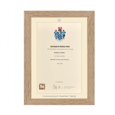 Oak Certificate Frame